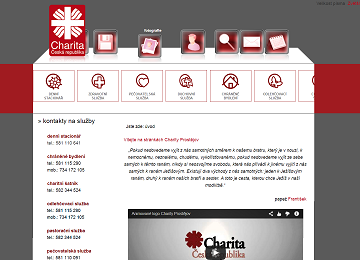 Šablona webu charity Prostějov